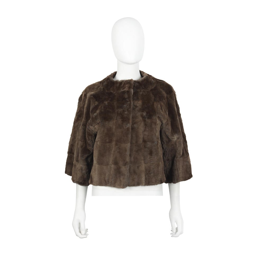 Marni: a Short Fur Jacket: Marni: a Short Fur Jacket Grey/brown mole fur jacket with round neckline and bracelet sleeves Labelled size 40 Footnotes: CONDITION REPORT Condition Grade A- Appears to be in good, pre-loved condition