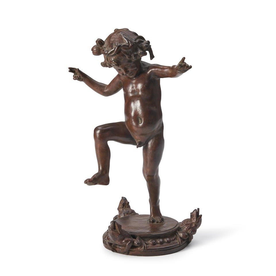 JANET SCUDDER (American, 1869-1940) Frog Baby Fountain (1 of 3)