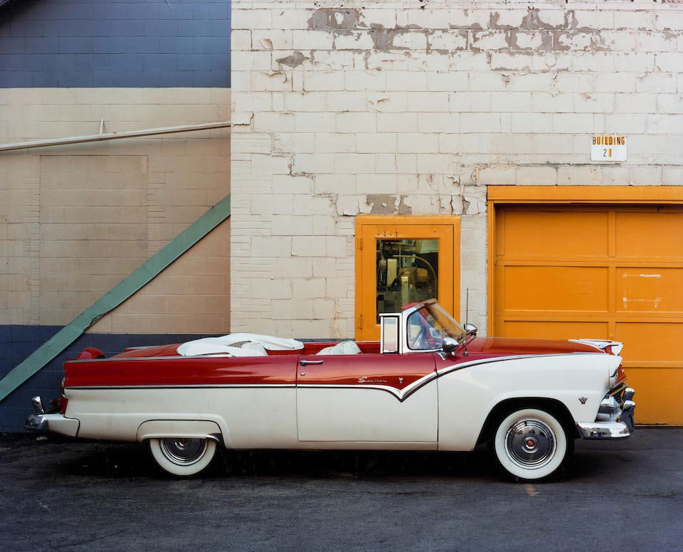 Bruce Wrighton (1950-1988); 1955 Ford Fairline Sunliner Convertible (from 'Dinosaurs and Dreambo... (1 of 2)