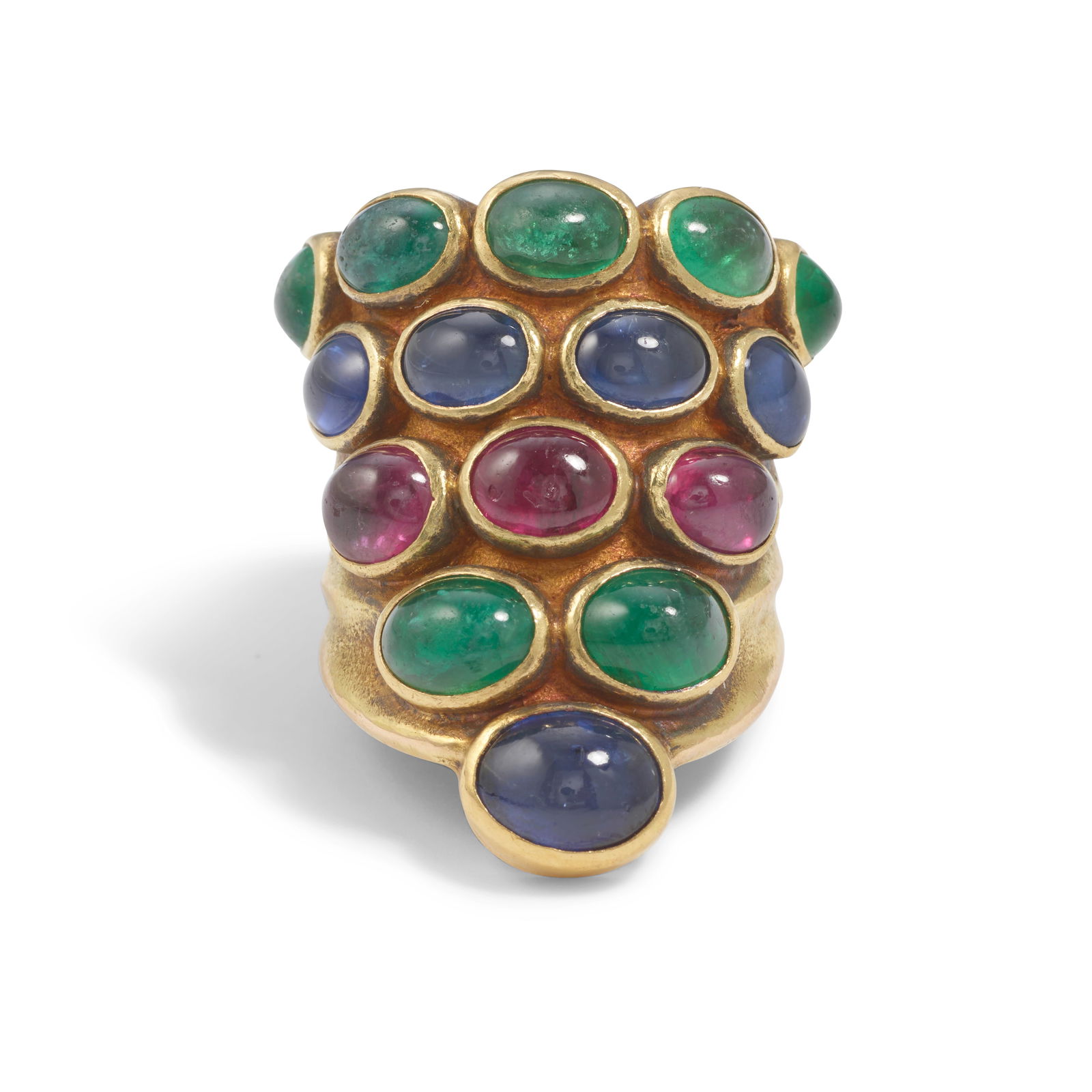 MICHAEL ZOBEL: AN 18K GOLD AND GEM-SET RING (1 of 1)