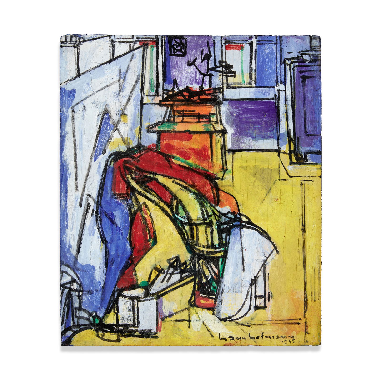 HANS HOFMANN (1880-1966) Little Interior, 1935: HANS HOFMANN (1880-1966) Little Interior, 1935 signed and dated 'Hans Hofmann 1935' (lower right); titled, inscribed and dated again 'Catal. No 233 - 1935 Little Interior No. U-28' with Estate of Hans