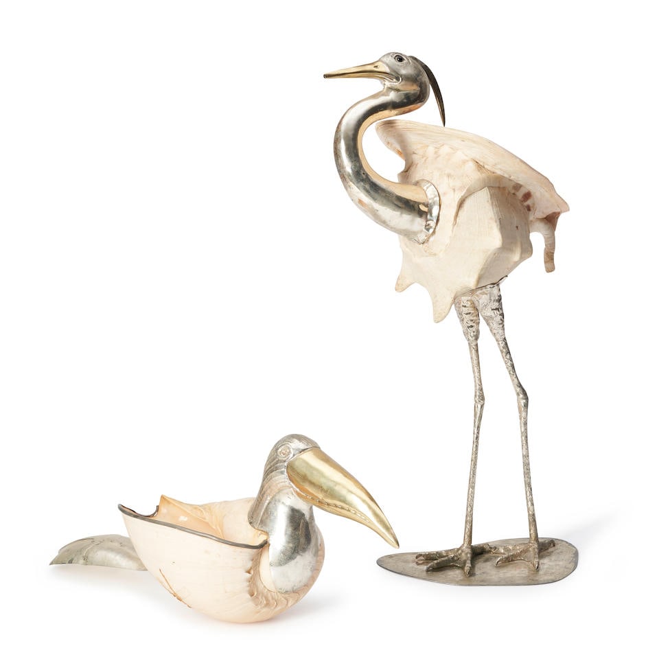 TWO ANTHONY REDMILE (B. 1940) BIRD SCULPTURES England, fourth quarter of the 20th century, silve... (1 of 1)