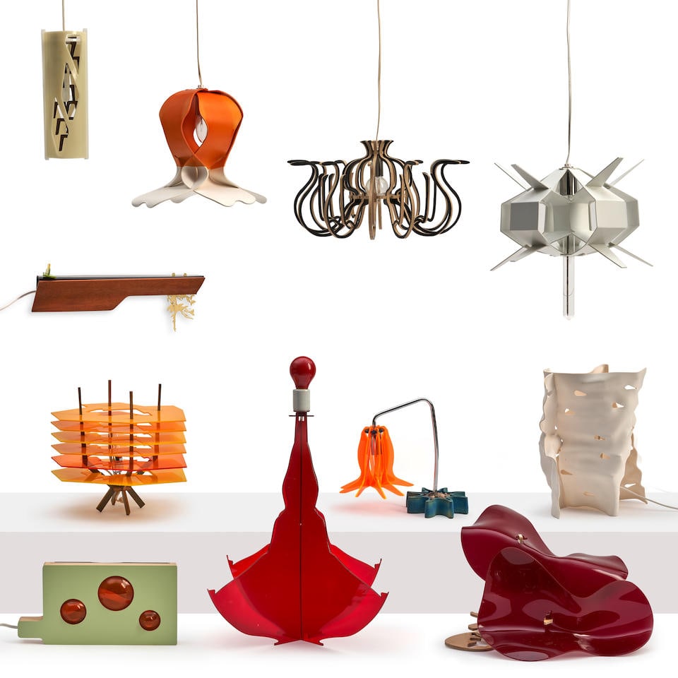 ELEVEN JORGE PARDO (B. 1963) LAMPS FROM THE 'PENELOPE' SUBSCRIPTION LAMPS SERIES 2003-2008, mold... (1 of 1)