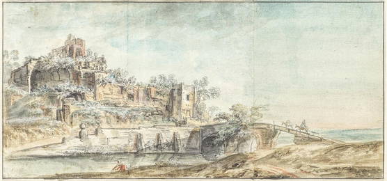 Jean Baptiste Lallemand (Dijon 1716-circa 1803 Paris) Ruins in the Campagna, Rome