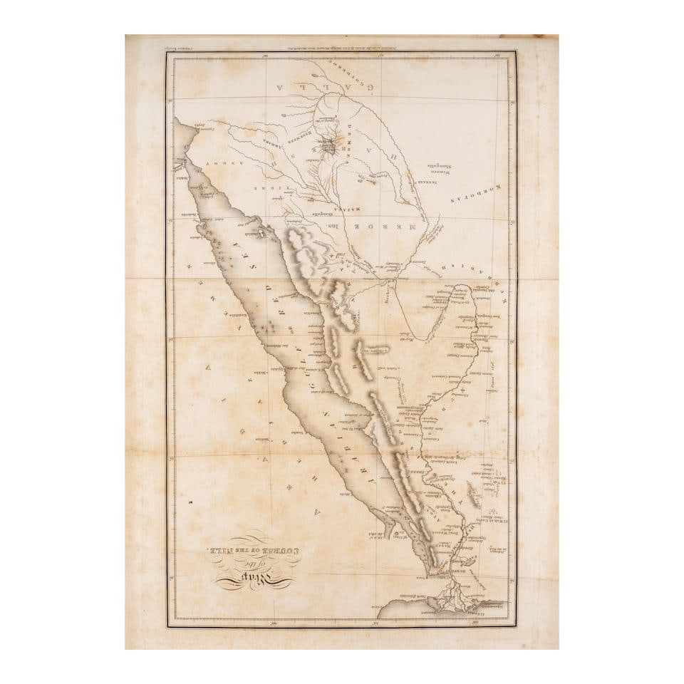 ETHIOPIA. WADDINGTON, GEORGE. 1793-1869. AND REV. BERNARD HANBURY. 1793-1833. Journal of a Visit...: ETHIOPIA. WADDINGTON, GEORGE. 1793-1869. AND REV. BERNARD HANBURY. 1793-1833. Journal of a Visit to some Parts of Ethiopia. London: John Murray, 1822. 4to (270 x 220 mm). Lithographic frontispiece, 15