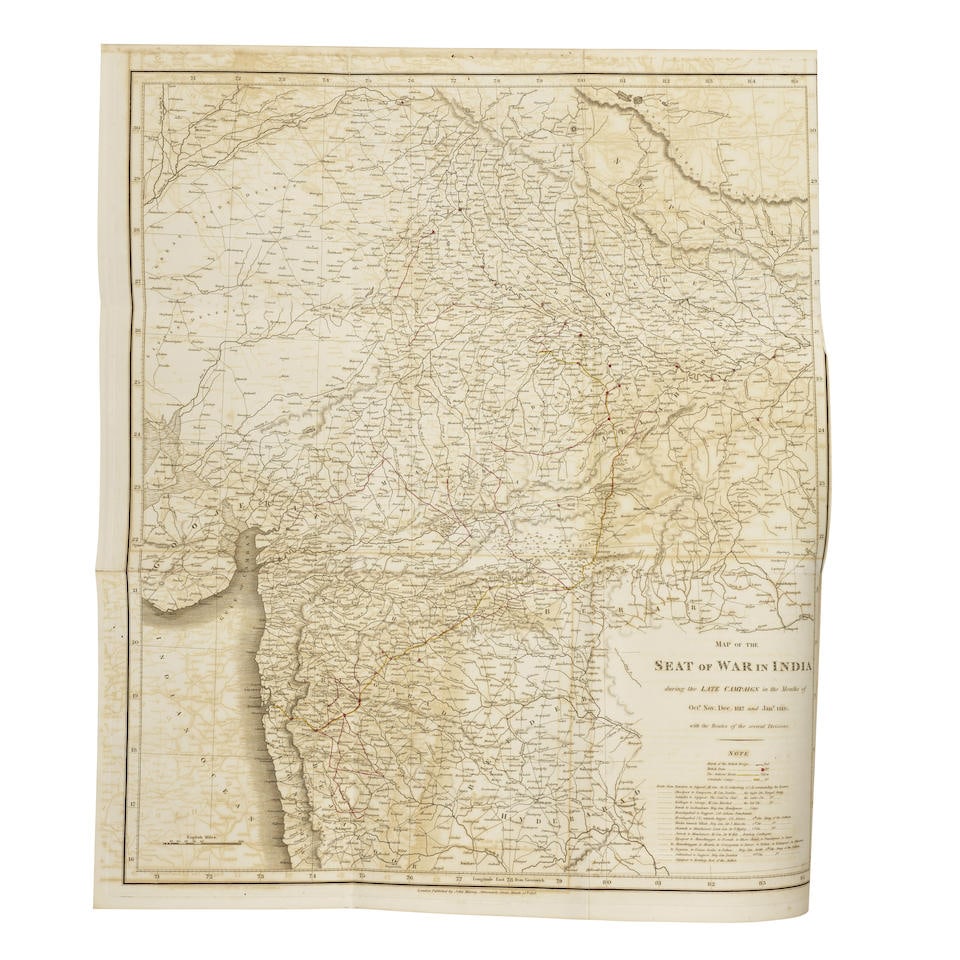 BRITISH INDIA. FITZCLARENCE, GEORGE AUGUSTUS FREDERICK, EARL OF MUNSTER. 1794-1842. Journal of a...: BRITISH INDIA. FITZCLARENCE, GEORGE AUGUSTUS FREDERICK, EARL OF MUNSTER. 1794-1842. Journal of a Route across India, through Egypt, to England.... London: John Murray, 1819. 4to (265 x 208 mm). Half-t