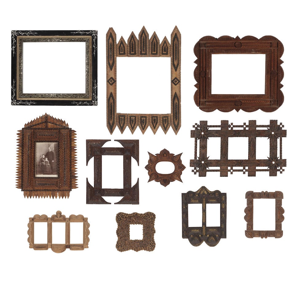A GROUP OF TRAMP ART FRAMESLate 19th/early 20th century (1 of 12)