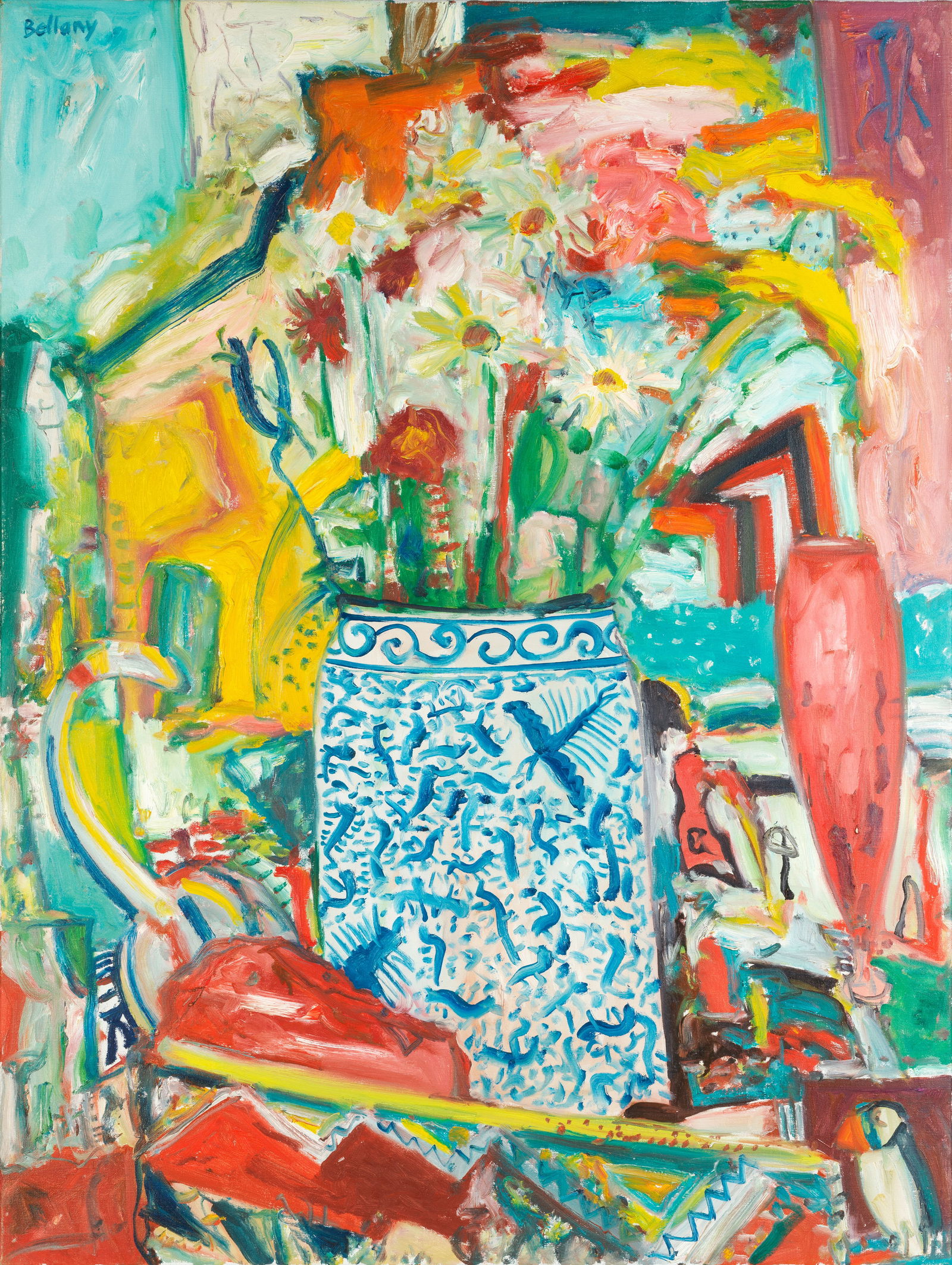 John Bellany C.B.E., R.A., H.R.S.A., L.L.D.(Lon) (British, 1942-2013) Still Life with Blue and W... (1 of 1)