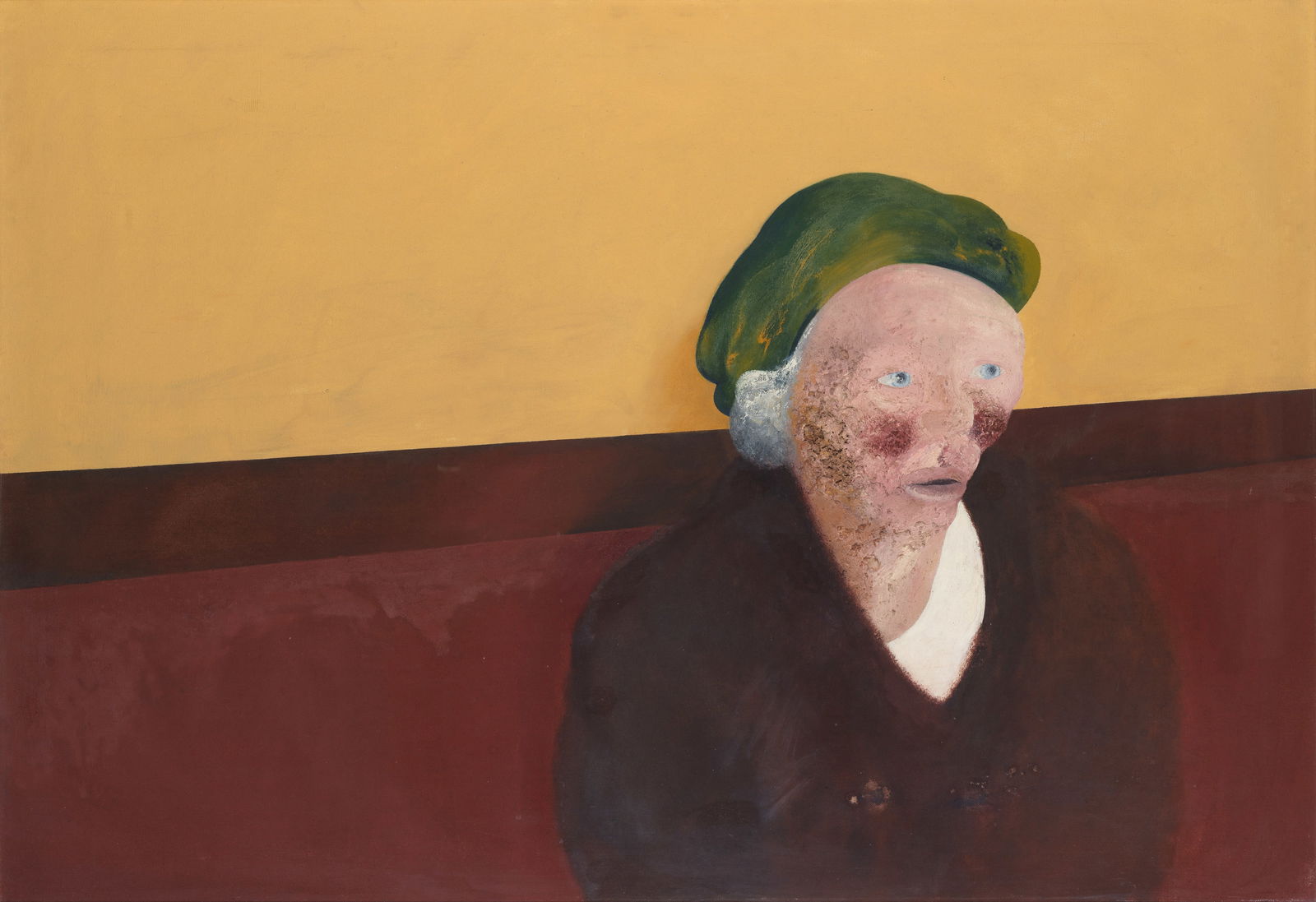 Maggi Hambling (British, born 1945) Public Bar 2: Maggi Hambling (British, born 1945) Public Bar 2 signed, titled and dated 'MAGGI HAMBLING/PUBLIC BAR 2/1973' (on canvas verso) oil on canvas 75 x 109cm (29 1/2 x 42 15/16in). Footnotes: