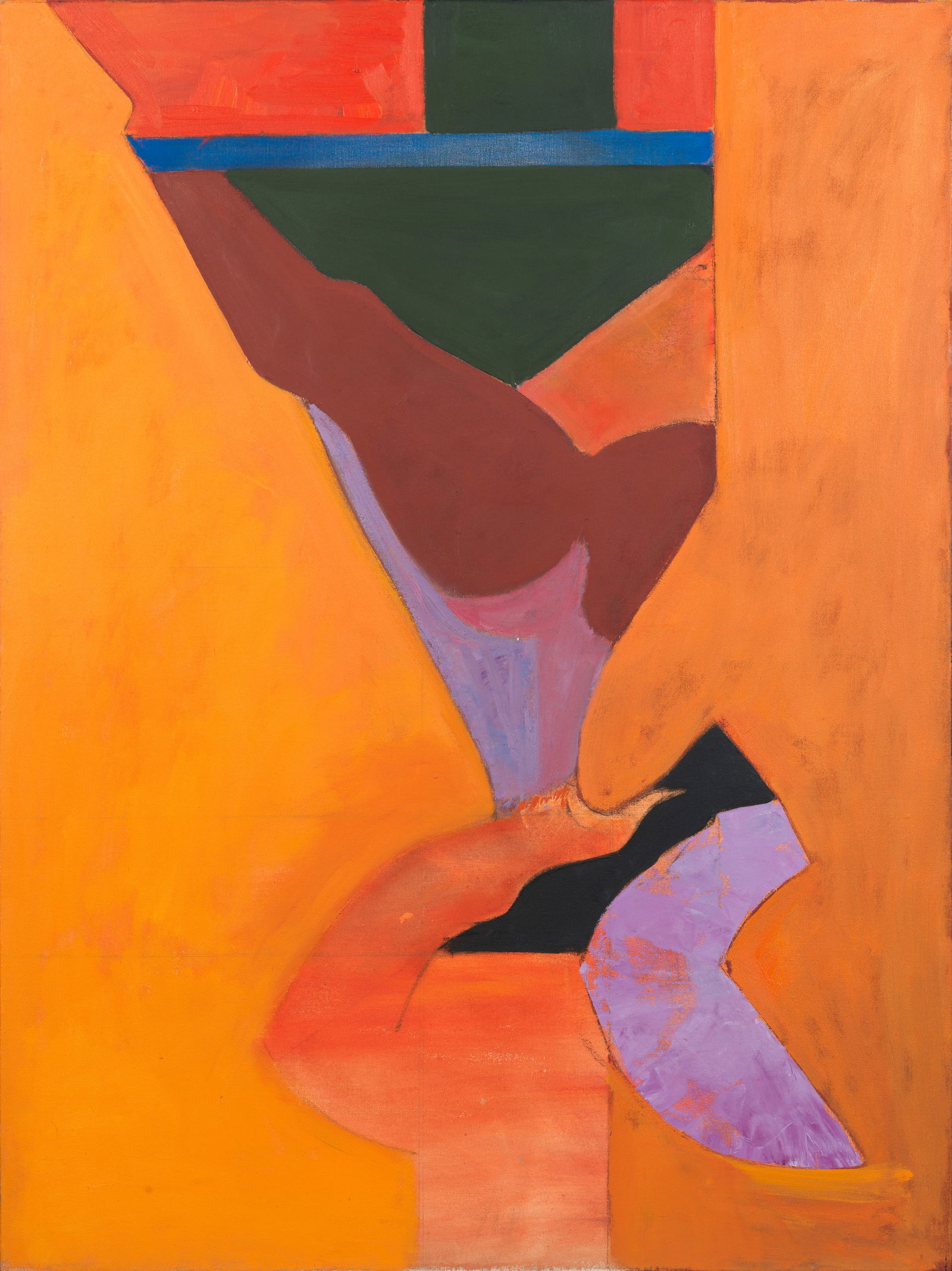 Adrian Heath (British, 1920-1992) Chittoe No.2: Adrian Heath (British, 1920-1992) Chittoe No.2 signed, titled and twice dated 'CHITTOE No2/Feb. 81/Heath. 81' (on canvas verso) oil and pencil on canvas 122 x 91.5cm (48 1/16 x 36in). Footnotes: