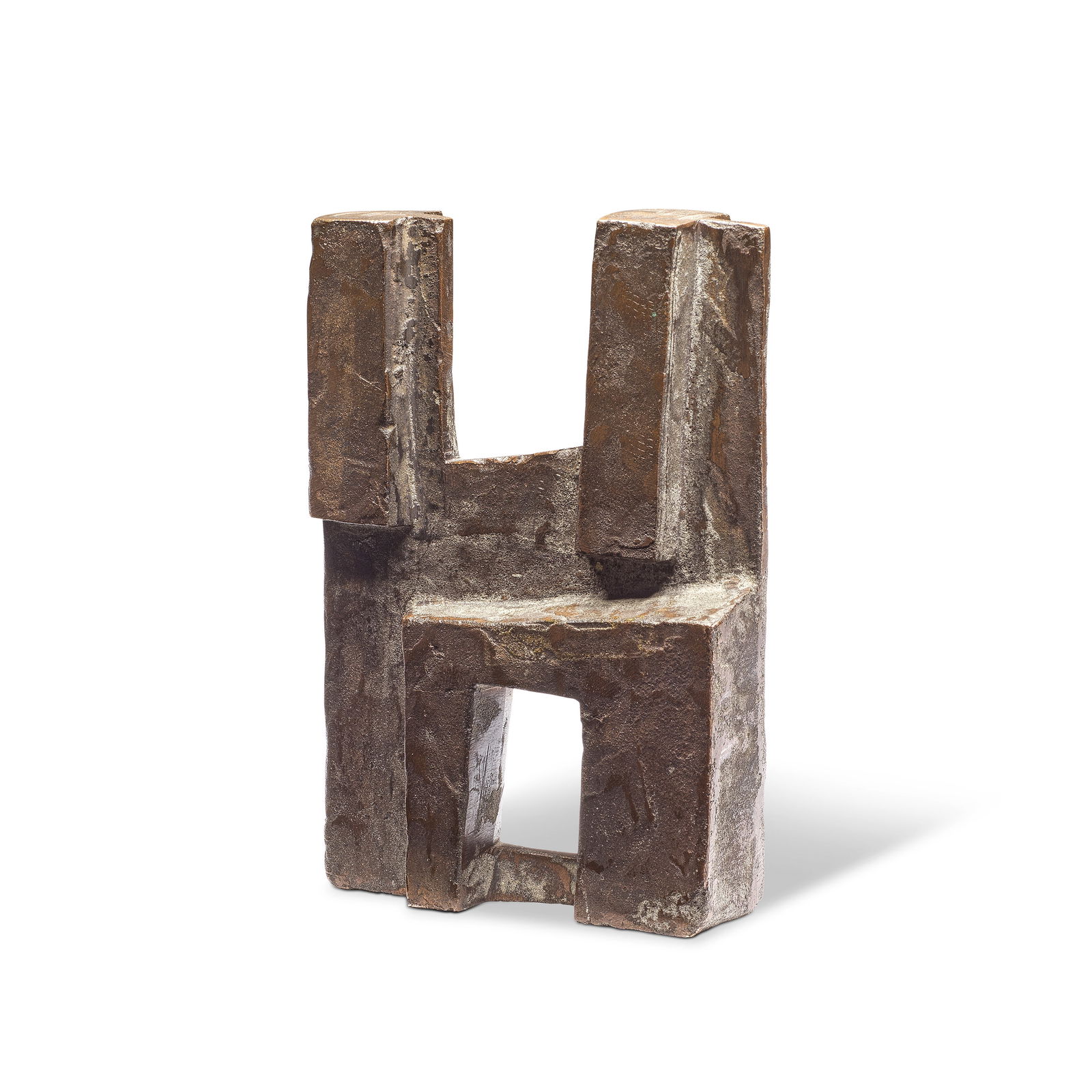 Robert Adams (British, 1917-1984) Rectangular Bronze Form, No. 1 (Opus 14) 15.5cm (6 1/8in) high...: Robert Adams (British, 1917-1984) Rectangular Bronze Form, No. 1 (Opus 14) bronze with a brown patina 15.5cm (6 1/8in) high Conceived circa 1953 From an edition of 6 Footnotes: Provenance