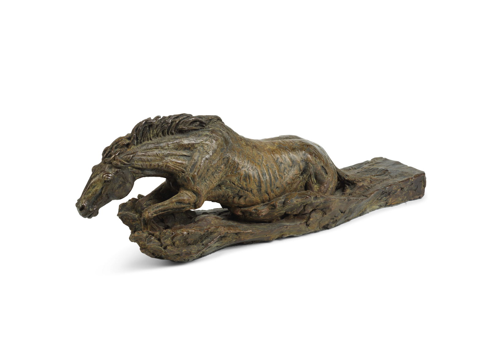 Hamish Mackie (British, born 1973) Irish Cob in Water 57cm (22 7/16in) high: Hamish Mackie (British, born 1973) Irish Cob in Water signed, dated and numbered 'Hamish Mackie/2014/1/12' (to base) bronze with a brown patina 57cm (22 7/16in) high This lot is subject to the followi