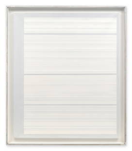 RICHARD LIN (LIN SHOW-YU, 1933-2011) The Third Overall: 102.5 x 97.5cm (40 3/8 x 38 3/8in). (Pa...: RICHARD LIN (LIN SHOW-YU, 1933-2011) The Third signed, inscribed and dated 'Richard Lin 'The Third' 1966-67' (on the reverse); signed, inscribed and dated 'Richard Lin 'The Third' 1966-67' (on the str