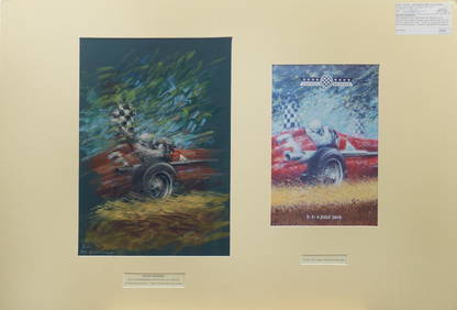 Peter Hearsey (British), a preliminary poster design for the 2010 Goodwood Festival of Speed, (1 of 1)