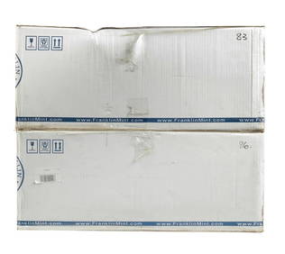 Two boxed 1:48 scale die-cast models of American WWII bomber aircraft by Franklin Mint, ((2)) (1 of 1)
