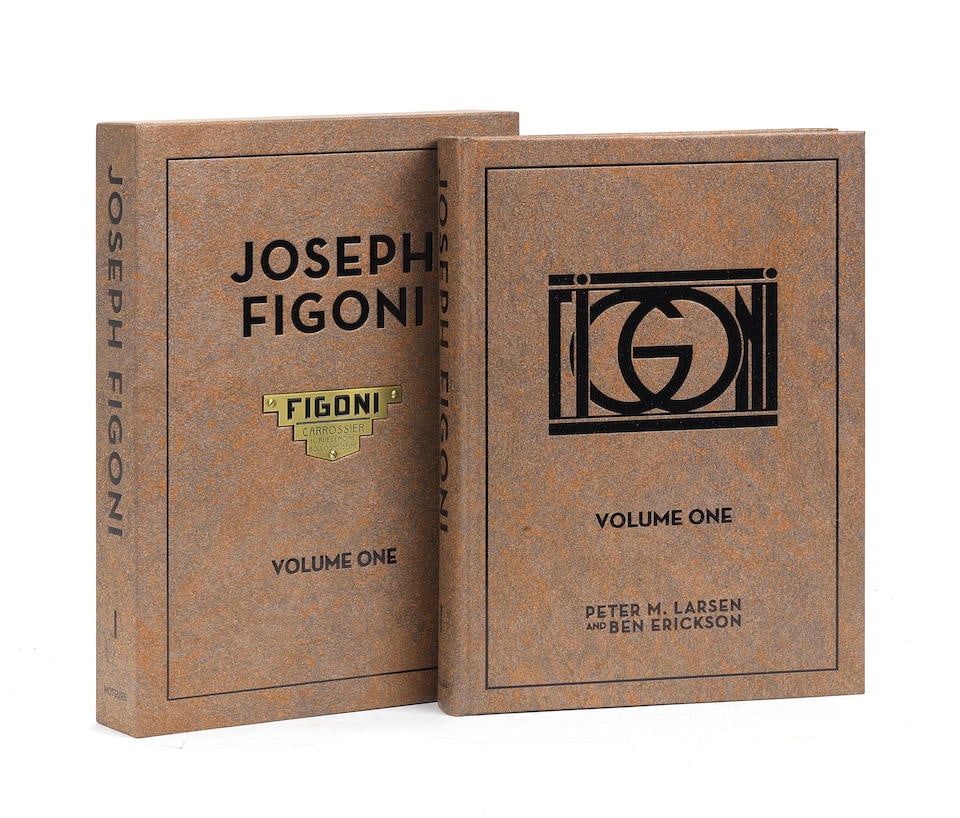 Peter M.Larsen & Ben Erickson: Joseph Figoni - Alfa Romeo - Volume One; a signed Limited Edition, (1 of 1)