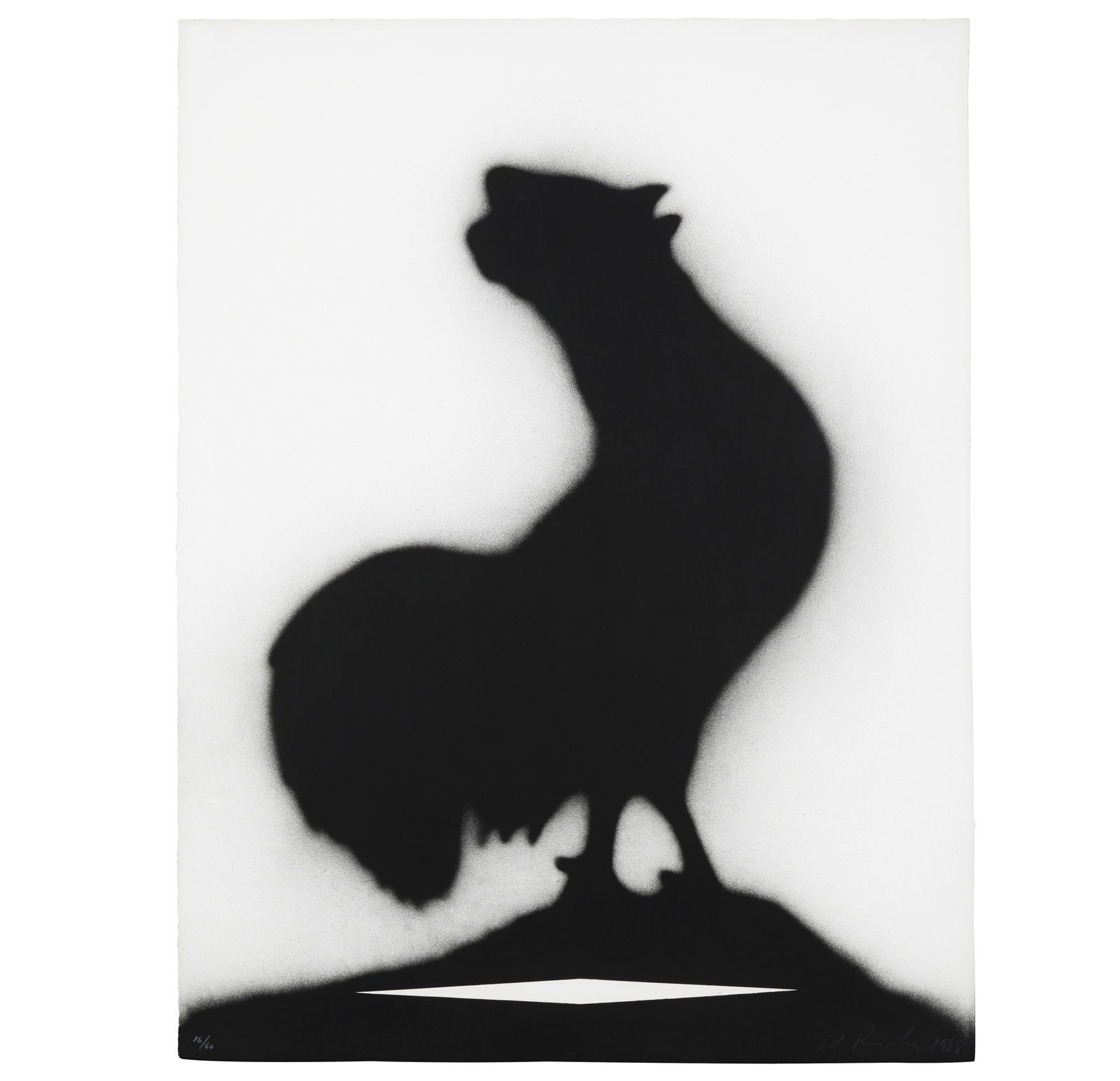 Ed Ruscha (born 1937); Gallo;: Ed Ruscha (born 1937) Gallo (Engberg 165), 1988 Lithograph on Guarro paper, signed in pencil, dated and numbered 16/60 (there were also 6 artist's proofs), published/printed by Ediciones Polígraf