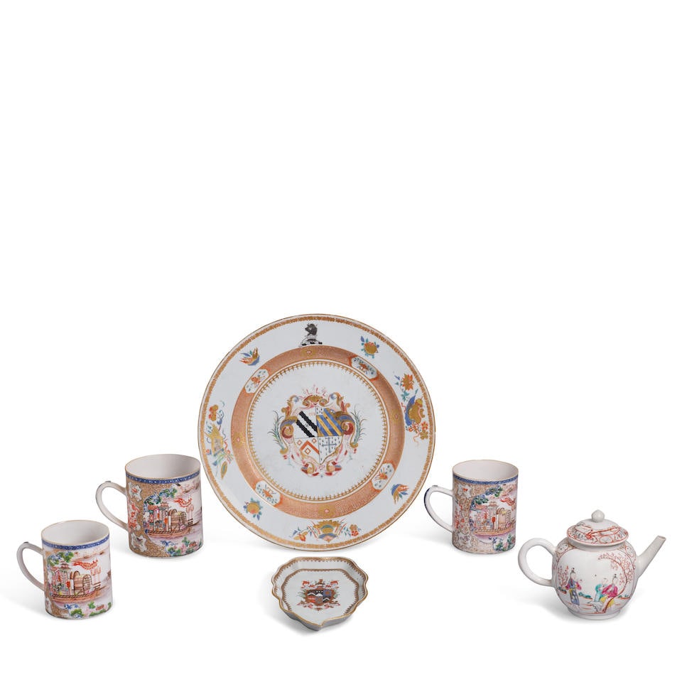 SIX CHINESE EXPORT PORCELAINS 18th-19th century (6)