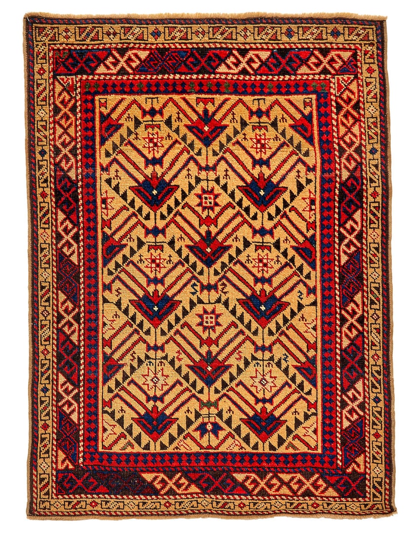 Avar Rug Caucasus 2 ft. 8 in. x 3 ft. 10 in.: Avar Rug Caucasus c. late 19th century 2 ft. 8 in. x 3 ft. 10 in. For further information on this lot please visit Bonhams.com For further information about this lot please