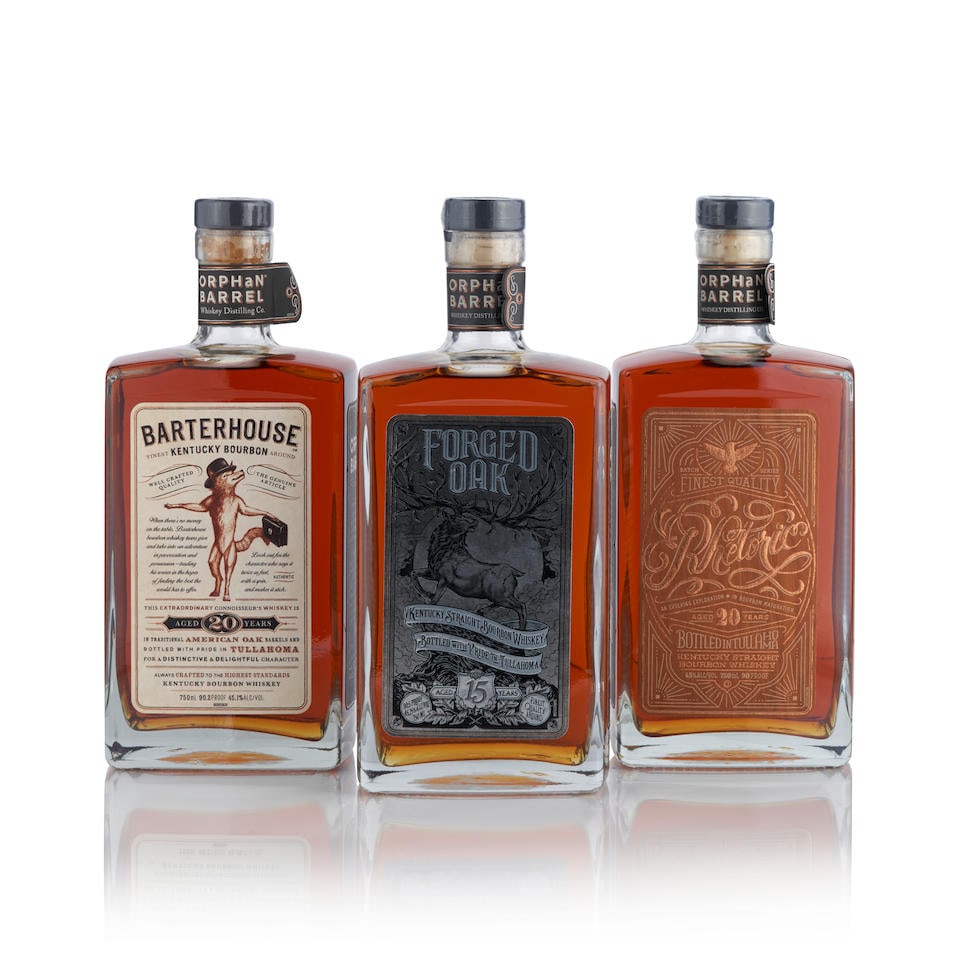 Orphan Barrel Barterhouse 20 Years Old (1 bottle, 750ml) Orphan Barrel Forged Oak 15 Years Old (... (1 of 1)