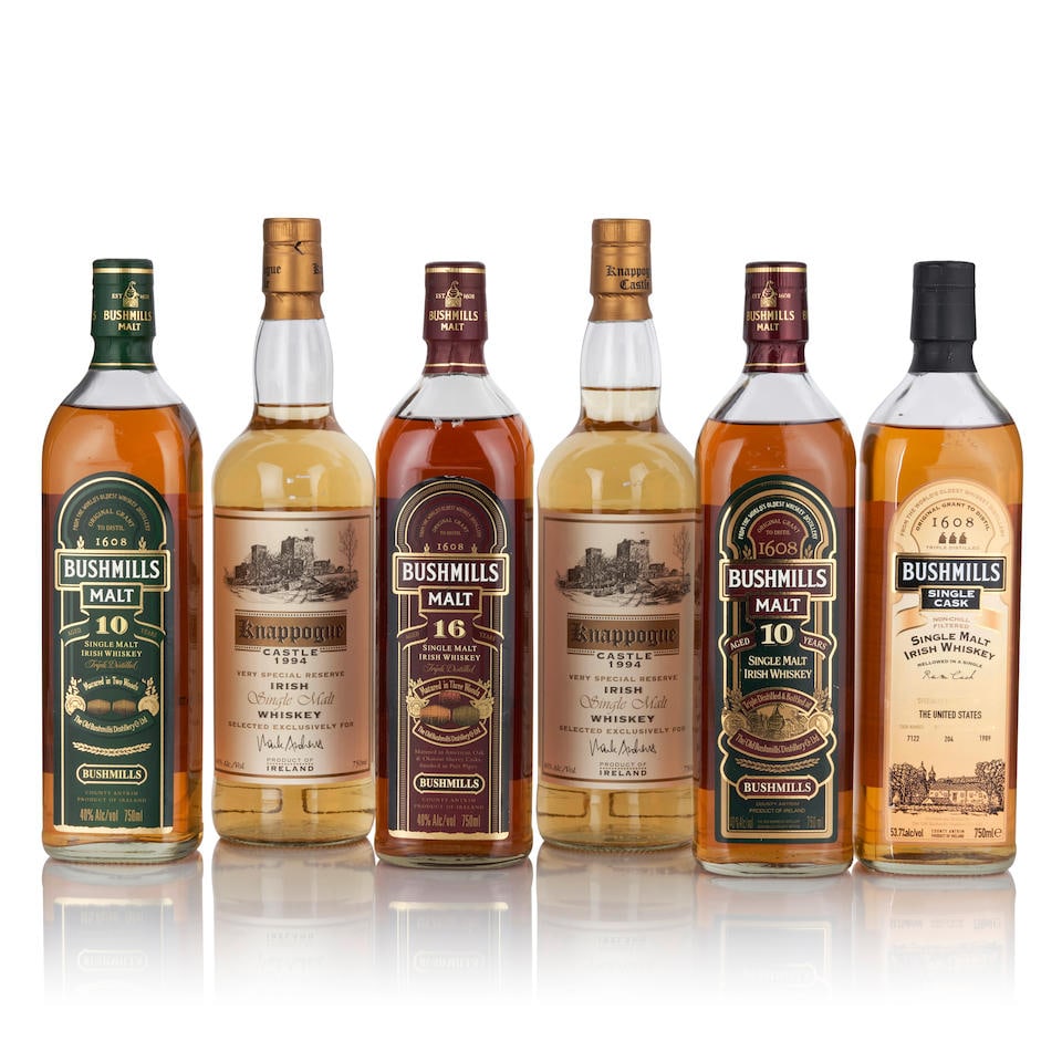 Bushmills 10 Years Old (1 bottle, 750ml)Bushmills Matured in Two Woods 10 Years Old (1 bottle, 7... (1 of 1)