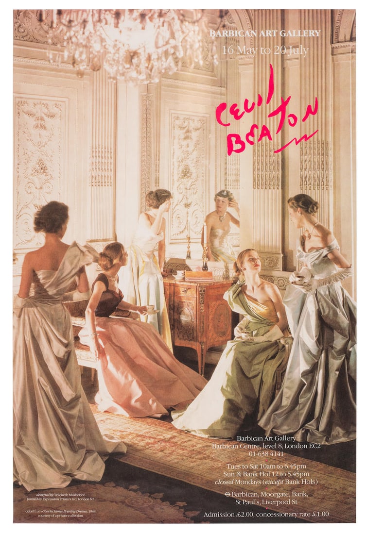 English School (20th Century) A selection of Cecil Beaton and Oliver Messel exhibition ephemera ...: English School (20th Century) A selection of Cecil Beaton and Oliver Messel exhibition ephemera Comprising: an exhibition catalogue and poster for Cecil Beaton, Barbican Art Gallery, 16 May - 20 July;