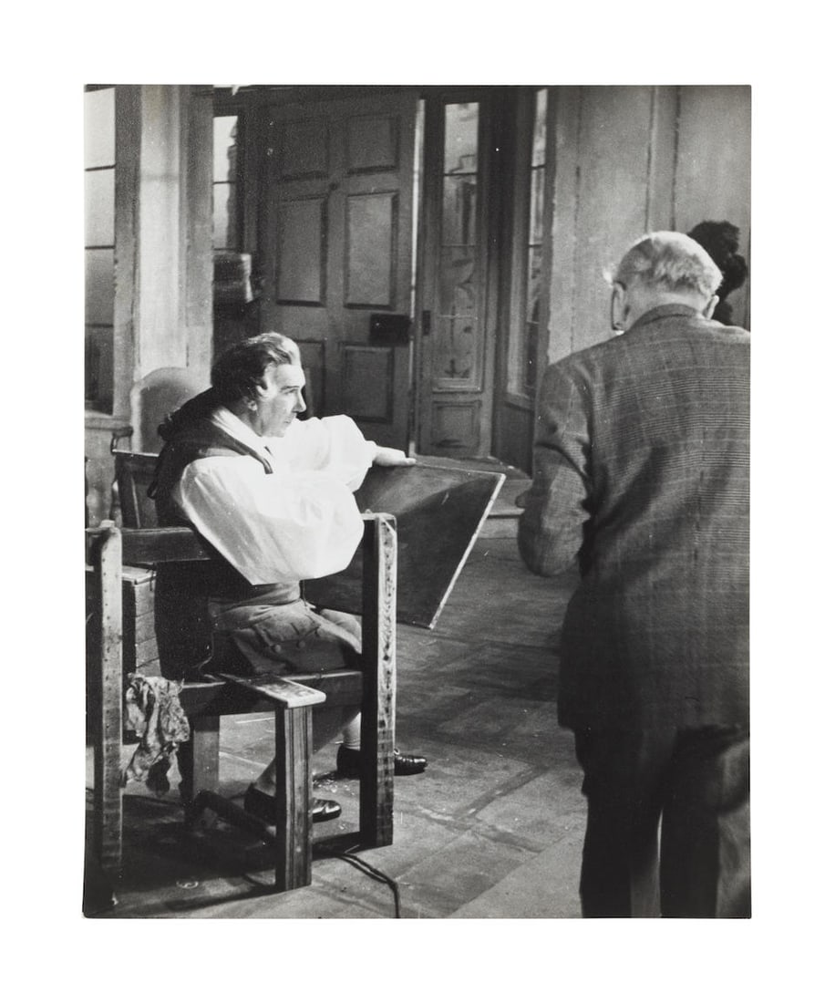 Attributed to Geoffrey Sawyer (British, 1933-2022); Cecil Beaton's Landscape with Figures; (20): Attributed to Geoffrey Sawyer (British, 1933-2022) Cecil Beaton's Landscape with Figures, September 1959 To include: four of Beaton taking portraits of Sir Donald Wolfit as Gainsborough; ten of Beaton