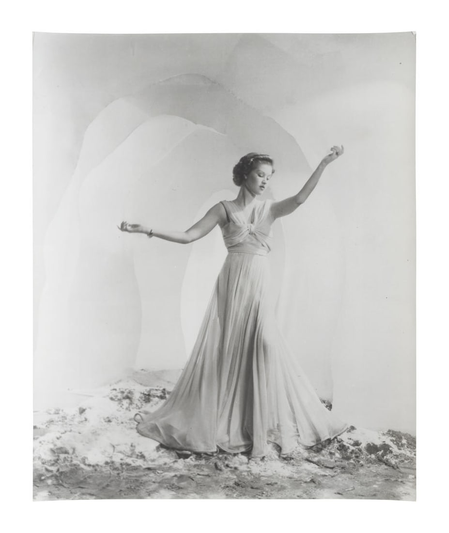 Cecil Beaton (British, 1904-1980); A selection of Vogue features; (5): Cecil Beaton (British, 1904-1980) A selection of Vogue features, circa 1931-36 To include: a studio photograph of Mary Taylor wearing a pale gown, circa 1935; two studio photographs of Natalie Pavlovn