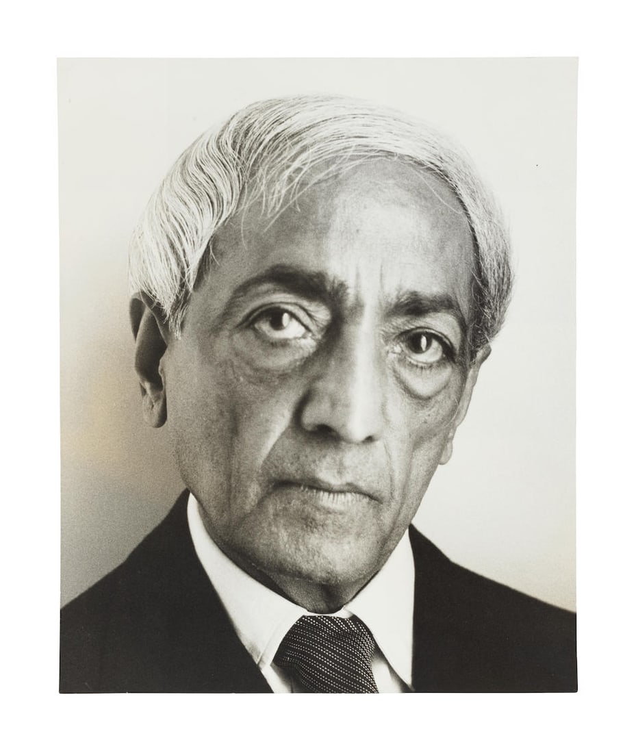 Cecil Beaton (British, 1904-1980); Jiddu Krishnamurti;: Cecil Beaton (British, 1904-1980) Jiddu Krishnamurti, circa September 1967 Gelatin silver print, probably printed later, with photographer's ink-stamp credit to reverse 24 x 19cm (9 1/2 x 7 1/2in) Fo