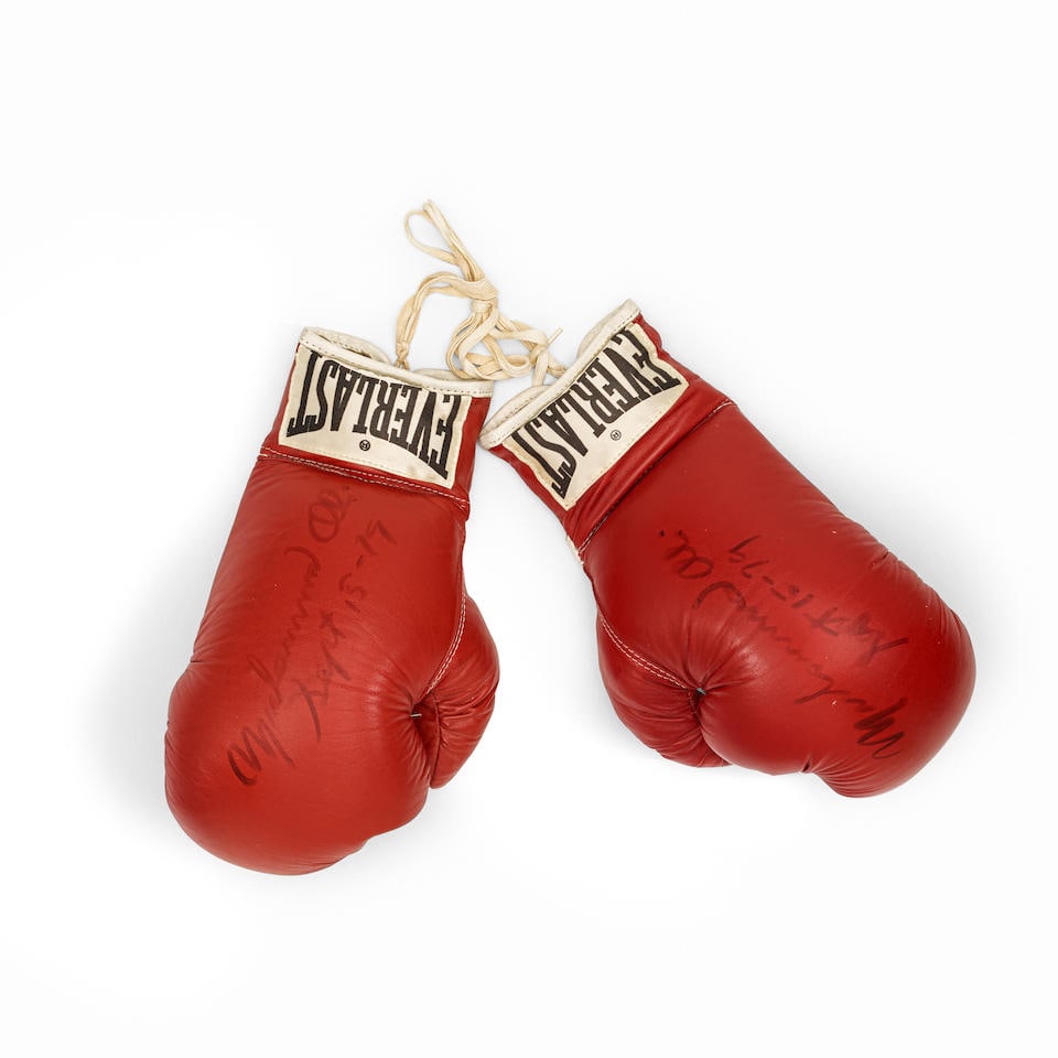 Muhammad Ali: A Pair of Dual Signed Boxing Gloves, 1979, (1 of 1)