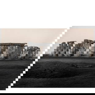 Paul Caponigro (1932-2024); Stonehenge, Wiltshire, England;: Paul Caponigro (1932-2024) Stonehenge, Wiltshire, England, 1967 Gelatin silver print, printed later; mounted, signed in pencil on the mount and the window mat. 12 3/4 x 19 in. (32.4 x 48.3 cm.) sheet