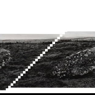 Paul Caponigro (1932-2024); 'Kilgowen Stone Circle, Detail, Ireland';: Paul Caponigro (1932-2024) 'Kilgowen Stone Circle, Detail, Ireland', 1966 Gelatin silver print, printed later; mounted, signed, titled, and dated in pencil on the mount, signed in pencil on the window
