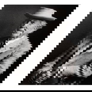 Alfred Eisenstaedt (1898-1995); Frank Lloyd Wright, Taliesin, Wisconsin;: Alfred Eisenstaedt (1898-1995) Frank Lloyd Wright, Taliesin, Wisconsin, 1956 Gelatin silver print, printed 1991; signed and editioned '10/250' in ink in the margin; accompanied by a Certificate of Aut