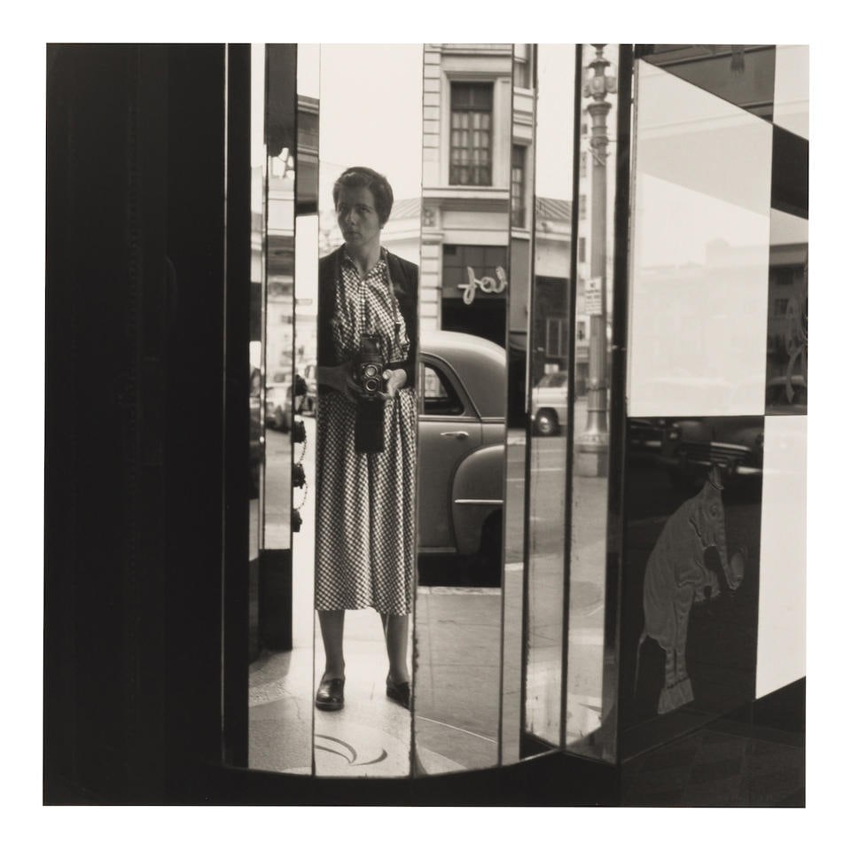 Vivian Maier (1926-2009); Self-Portrait (Reflection in Paneled Mirror); (1 of 2)