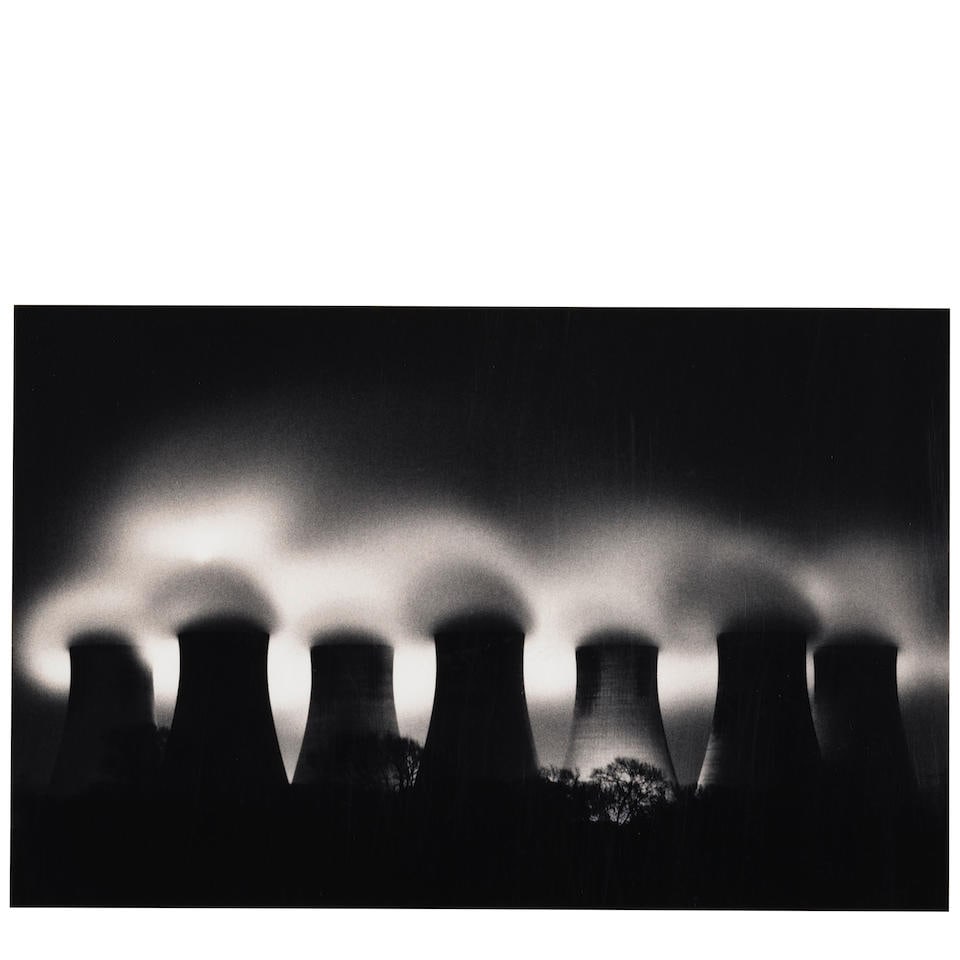 Michael Kenna (born 1953); 'Ratcliffe Power Station, Study #31, Nottinghamshire, England';: Michael Kenna (born 1953) 'Ratcliffe Power Station, Study #31, Nottinghamshire, England', 1987 Sepia and selenium-toned gelatin silver print; mounted, signed, dated, and editioned '6/45' in pencil on