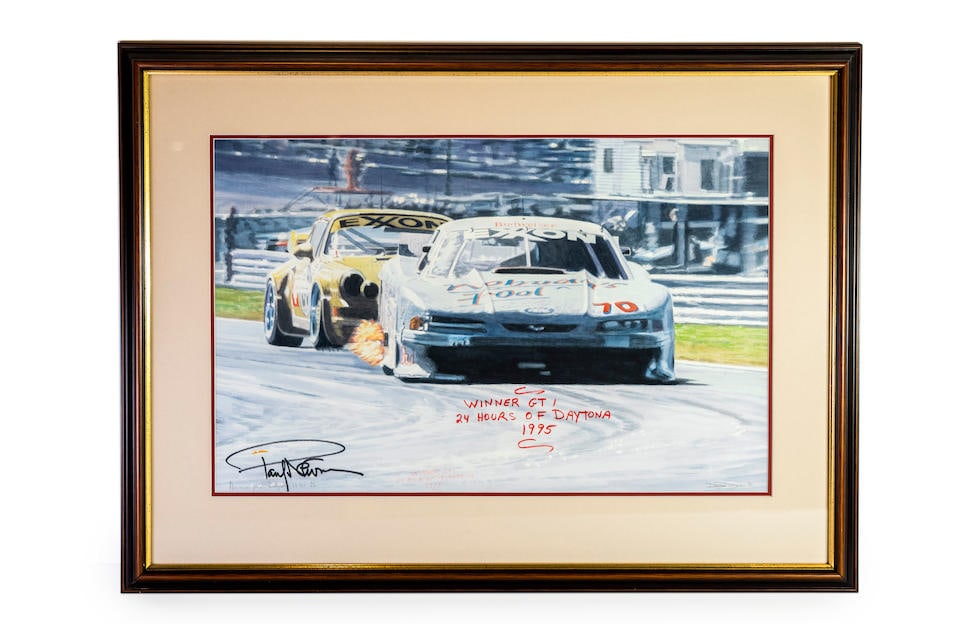 'Winner GT 1 24 hours of Daytona 1995' signed print by Paul Newman, (1 of 11)