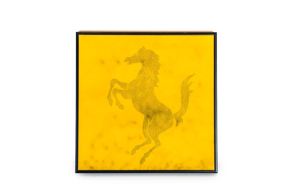 A Ferrari factory ceramic tile, (1 of 6)