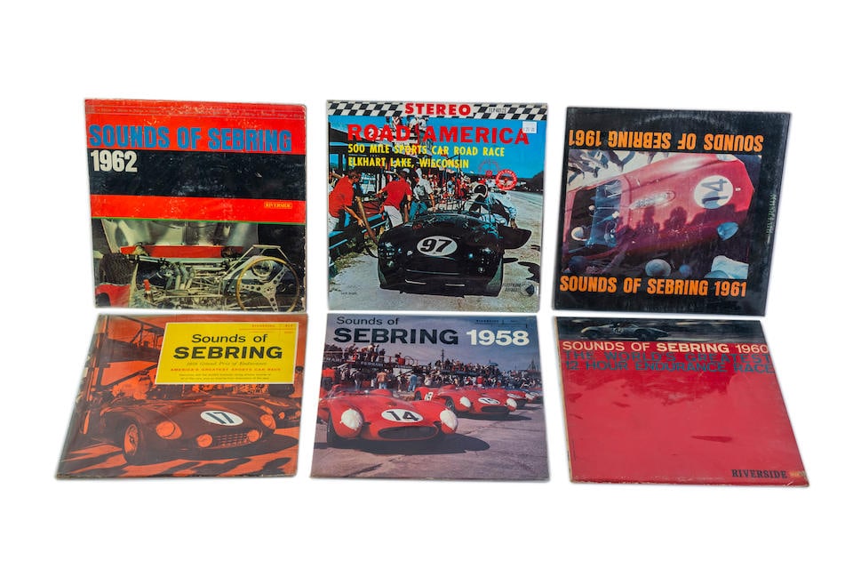 A collection of Sounds of Sebring and Road America vinyl records, (1 of 9)