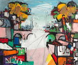 CLAUDE VENARD (1913-1999) Pont de Paris (Painted circa 1980)