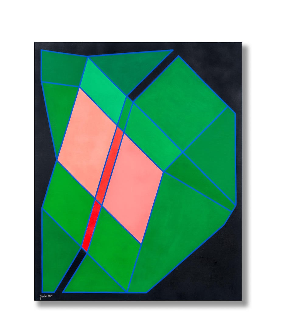 ACHILLE PERILLI (1927- 2021) Il Viaggio Difficile (Painted in 2010): ACHILLE PERILLI (1927- 2021) Il Viaggio Difficile signed and dated 'Perilli 2010' (lower left); signed, titled and dated 'Achille Perilli il viaggio difficile 2010' (on the reverse) mixed media on can