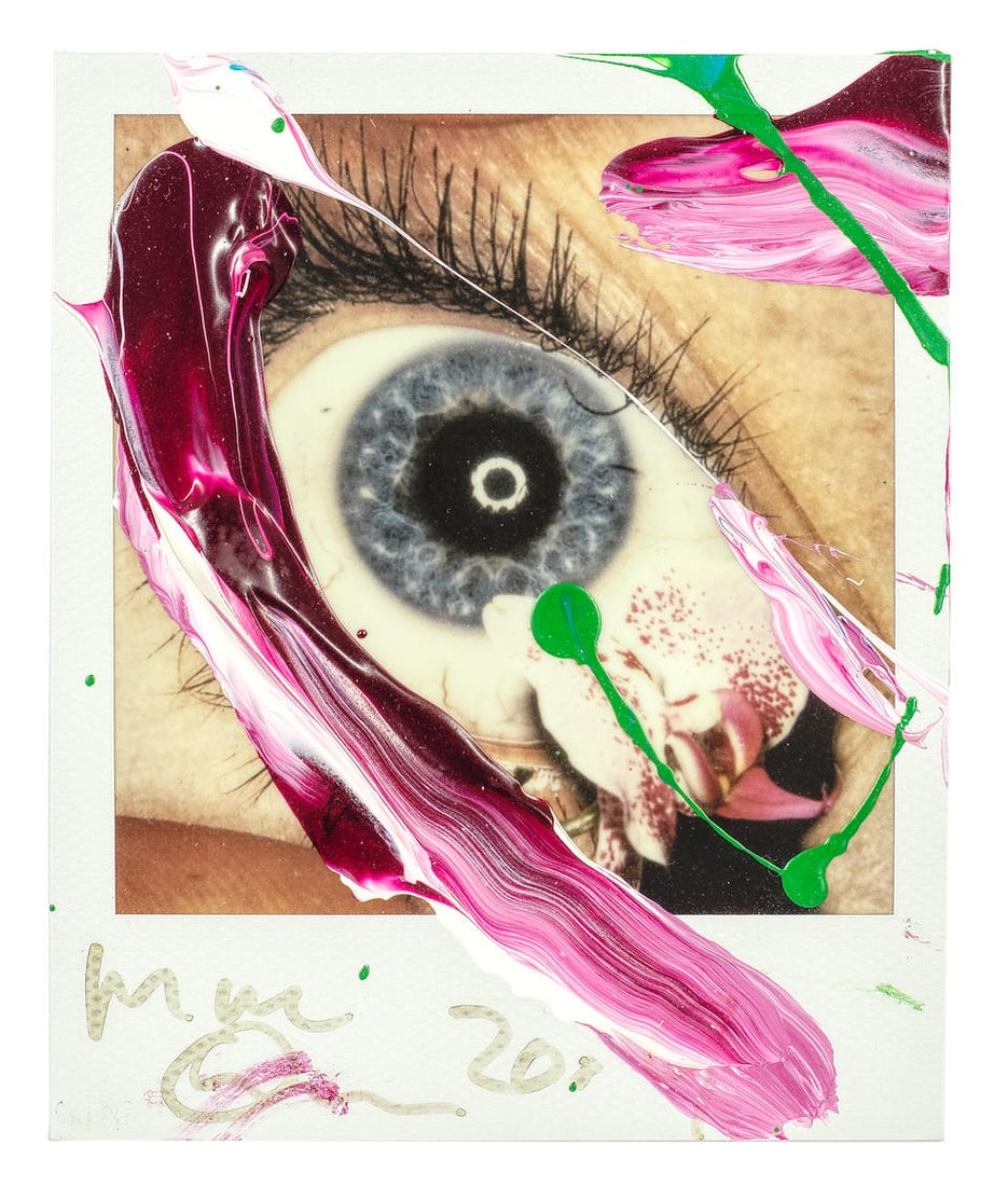 MARC QUINN (B. 1964) Untitled (Executed in 2010): MARC QUINN (B. 1964) Untitled signed and dated 'Marc Quinn 2009' (lower margin) acrylic on polaroid picture 10.7 x 8.6cm (4 1/8 x 3 3/8in). Executed in 2010 Footnotes: Provenance Leman Art Tradi