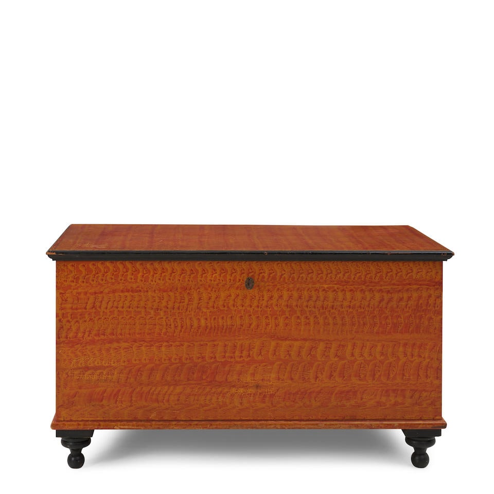 Painted Pine Blanket Chest Manheim, Pennsylvania, c. 1835