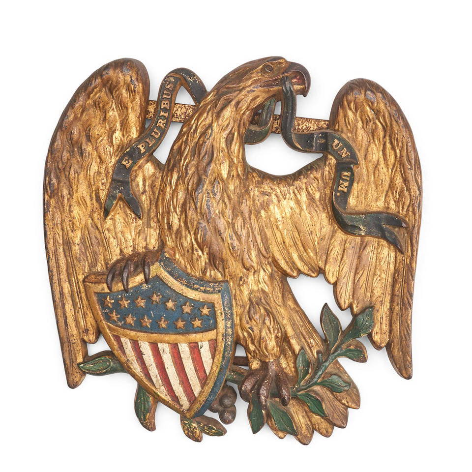 Cast Iron United States Eagle Plaque United States, c. 1890