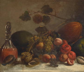 Thomas Badger (1792-1868) Still Life with Fruit and Decanter, c. 1820: Thomas Badger (1792-1868) Still Life with Fruit and Decanter, c. 1820 unsigned oil on panel 22 x 26 in. Footnotes: Provenance Sold to benefit the Acquisition Fund of the Fine Arts Museums of San Franc