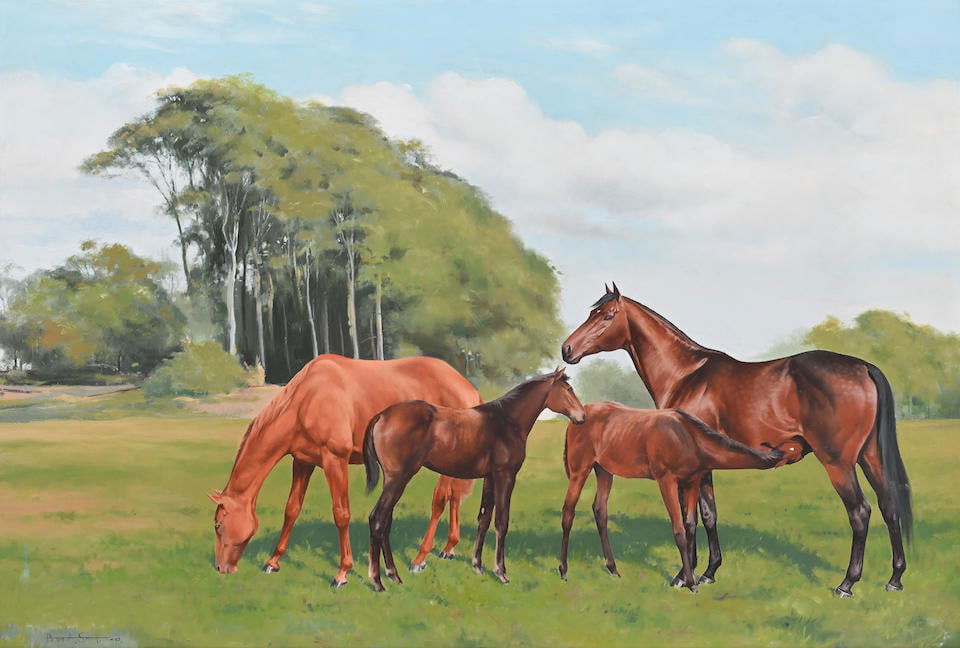Peter Smith (British, born 1949) Mares and Foals (1 of 3)