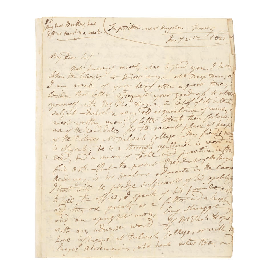 WOMEN WRITERS Collection of c.30 autograph letters by women writers to various recipients: WOMEN WRITERS Collection of c.30 autograph letters by women writers to various recipients including Mrs Strutt, Mr Strutt and James Smith of Austin Friars, including: Felicia Hemans (to John Powell, s