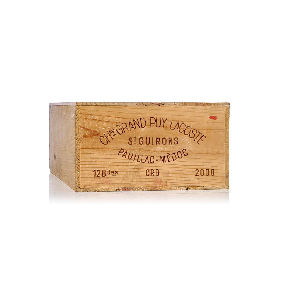 Château Grand-Puy-Lacoste, 2000 (12x 750ml): Château Grand-Puy-Lacoste, 2000 (12x 750ml) Region: Bordeaux Packaging: owc12 For further information on this lot please visit Bonhams.com For further information about this lot please
