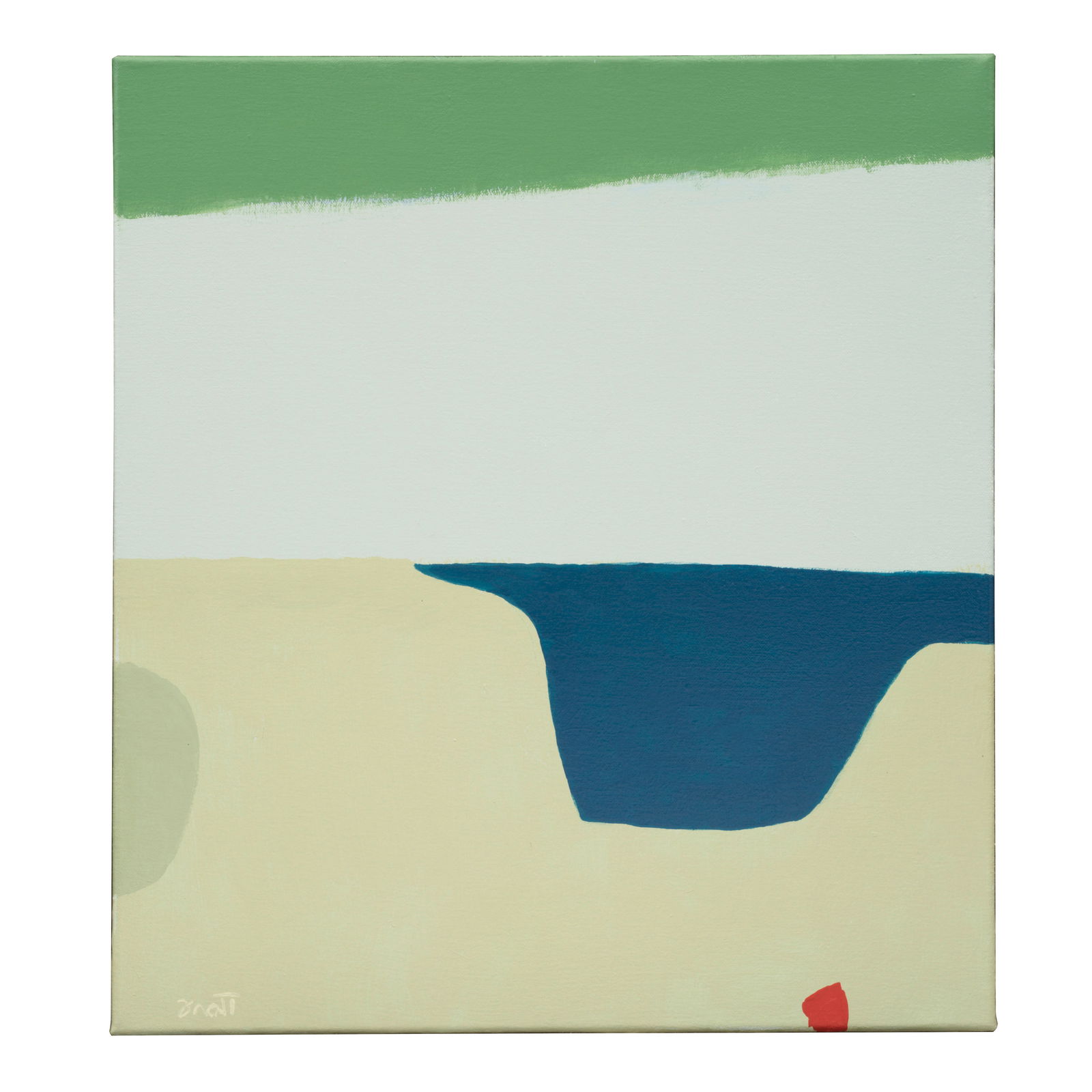 DOROTHY FRATT (1923-2017) Gulf Dunes 21 5/8 x 18 7/8 in (55 x 48 cm) (Painted in 1998): DOROTHY FRATT (1923-2017) Gulf Dunes signed 'Fratt' (lower left); signed, inscribed and dated 'Fratt Small Gulf Dunes 1998 '98' (on the reverse) acrylic on canvas 21 5/8 x 18 7/8 in (55 x 48 cm) Paint