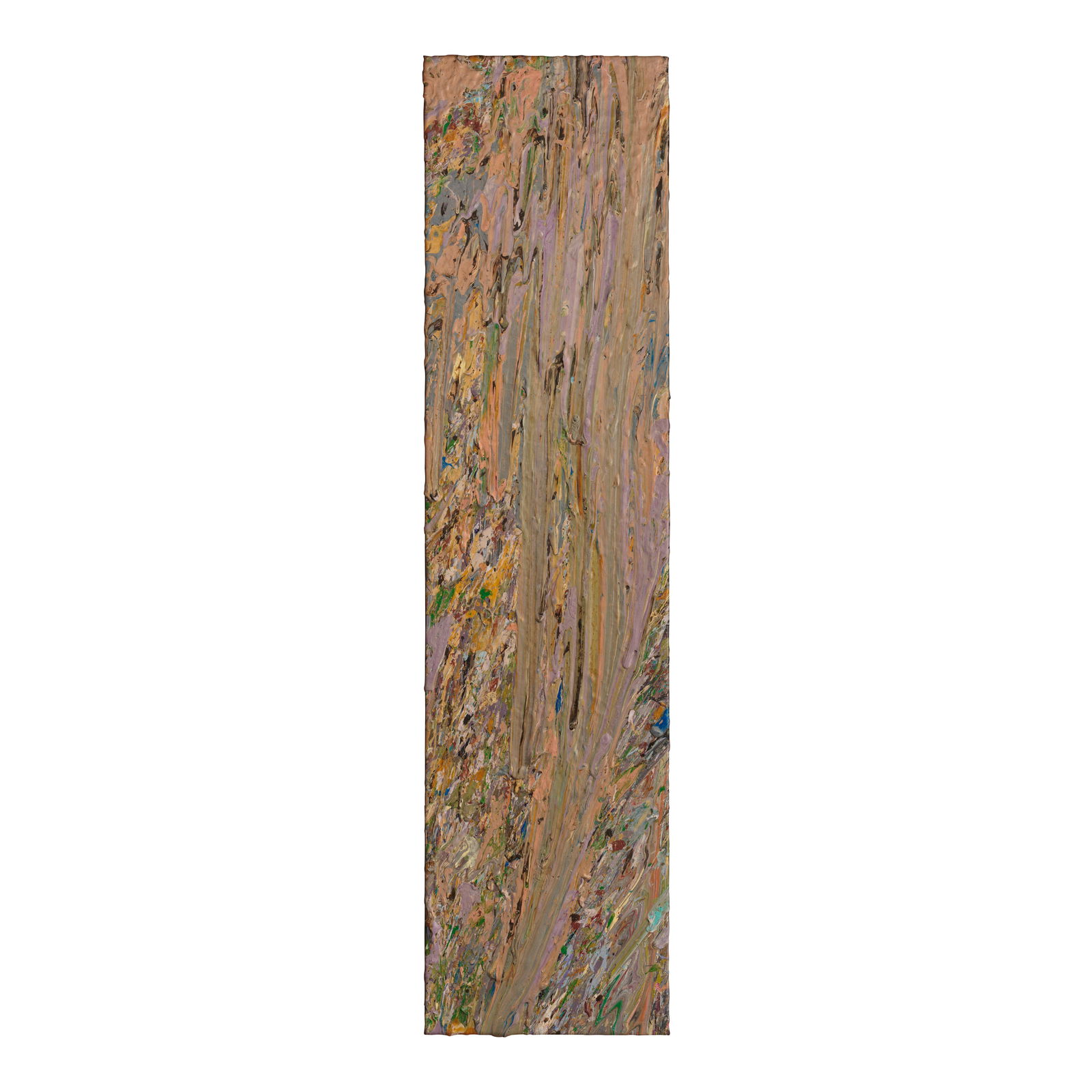 LARRY POONS (B. 1937) Untitled (#11) 66 3/4 x 16 1/2 in (169.5 x 41.9 cm) (Painted in 1977): LARRY POONS (B. 1937) Untitled (#11) signed, inscribed and dated 'L Poons 1977 #11 77B-5' (on the reverse) oil on canvas 66 3/4 x 16 1/2 in (169.5 x 41.9 cm) Painted in 1977 Footnotes: This work will