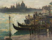 Frederick William Jackson (British, 1859-1918) Venice after storm